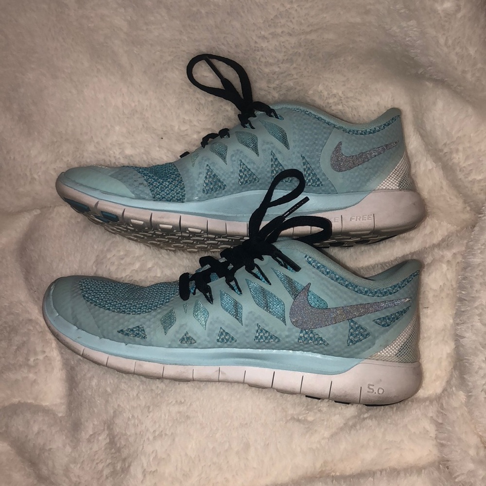 Baby Blue Nike Free Run 5.0